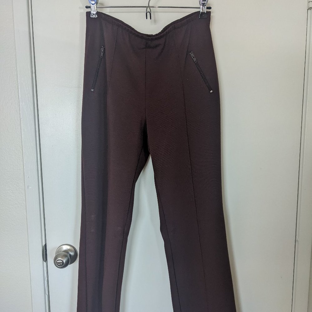 vintage brown casual flared pants